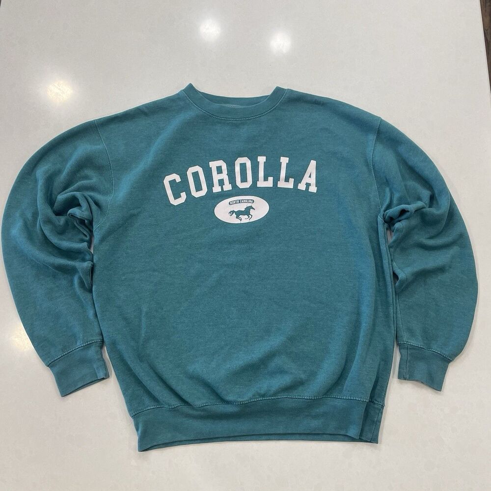 VTG Corolla NC Green Mens size M Crewneck